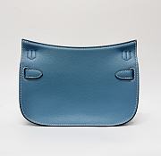 Hermès Jypsiere Taurillon Clemence Blue Jean - 22x17x6.35cm - 3