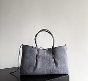 Bottega Veneta Medium Pinacoteca Suede Cloudy Indigo/Gravel - 43x23x17.5cm - 3