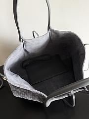 Bottega Veneta Medium Pinacoteca Suede Cloudy Indigo/Gravel - 43x23x17.5cm - 4
