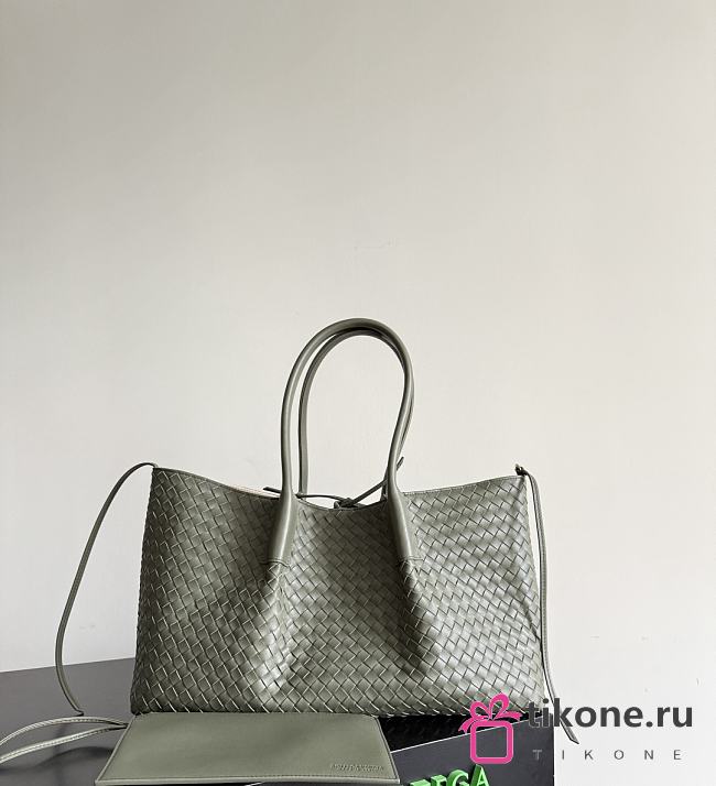 Bottega Veneta Medium Pinacoteca Green - 43x23x17.5cm - 1