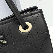 Small Dior Promenade Shopping Bag Black Flat Cannage Calfskin - 27x20x12.5cm - 6