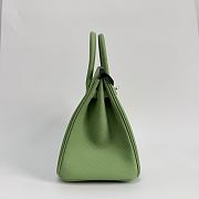 Hermes Birkin 25 Togo Leather Silver Hardware Avocado Green - 25x20x13cm - 6