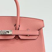 Hermes Birkin 25 Togo Leather Silver Hardware Lobster Pink - 25x20x13cm - 2