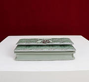 My Dior Mini Bag Green Cannage Satin and Strass - 21x11.5x4.5cm - 6