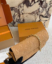 LV Wallet On Chain Ivy Suede Beige Trench M2A016 - 23.5x12x4.3cm - 6