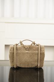 Chanel Backpack Suede Calfskin & Gold-Tone Metal Beige AS6465 - 25.5x17x6cm - 3
