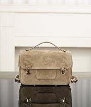 Chanel Backpack Suede Calfskin & Gold-Tone Metal Beige AS6465 - 25.5x17x6cm - 1