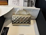 Chanel Flap Phone Hordel With Chain Calfskin Gold-Tone Metal Gold - 20x11x5.5cm - 1