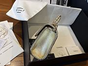 Chanel Flap Phone Hordel With Chain Calfskin Gold-Tone Metal Gold - 20x11x5.5cm - 6