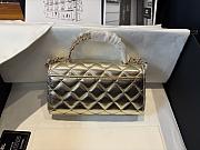 Chanel Flap Phone Hordel With Chain Calfskin Gold-Tone Metal Gold - 20x11x5.5cm - 4