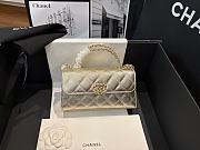 Chanel Flap Phone Hordel With Chain Grained Shiny Calfskin Gold-Tone Metal Gold - 20x11x5.5cm - 1