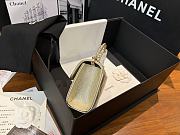 Chanel Flap Phone Hordel With Chain Grained Shiny Calfskin Gold-Tone Metal Gold - 20x11x5.5cm - 2