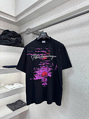 Balenciaga Women Dream Medium Fit T-Shirt in Black Dry Jersey - 1