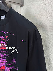 Balenciaga Women Dream Medium Fit T-Shirt in Black Dry Jersey - 6
