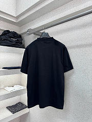 Balenciaga Women Dream Medium Fit T-Shirt in Black Dry Jersey - 3
