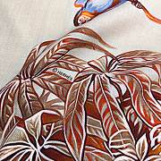 Hermes Equateur Triangle Cashmere and Silk Naturel/Orange/Alezan - 208x99cm - 6