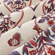 Hermes Plantes Officinales Triangle Cashmere and Silk Naturel/Encre/Orange - 208x99cm - 5