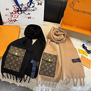 LV On My Way Scarf Black/Beige M98681/M98681 - 242x18cm - 1