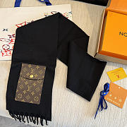 LV On My Way Scarf Black/Beige M98681/M98681 - 242x18cm - 4