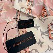 LV Monogram Confidential Bandeau Pink/Black/Brown M79569/M78656/M78655 - 120x8cm - 4