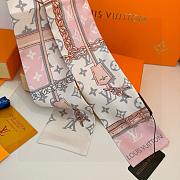 LV Monogram Confidential Bandeau Pink/Black/Brown M79569/M78656/M78655 - 120x8cm - 2