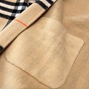 Burberry Cashmere Hooded Cape in Oxblood Sand Beige - 176x120cm - 4