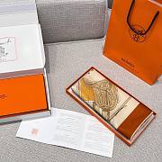 Hermes Equipements a Cheval Sur l'Elegance Scarf 70 Orange Cuit/Mastic/Bouton D'or - 66x66cm - 5