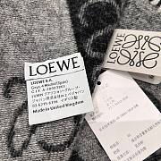 Loewe Scarf In Wool and Cashmere Black/White - 180x38cm - 2