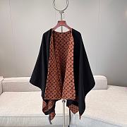 LV My Monogram Cape Black/Brown M97460 - 150x135cm - 1