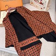 LV My Monogram Cape Black/Brown M97460 - 150x135cm - 5