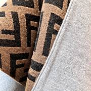 Fendi FF Poncho Multicolour Gray - 145x140cm - 3