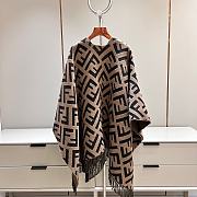 Fendi FF Poncho Multicolour Khaki - 145x140cm - 6