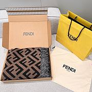 Fendi FF Poncho Multicolour Khaki - 145x140cm - 5