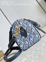 LV Speedy Bandoulière 20 Monogram Embleme Bleu M2A187 - 20.5x13.5x12cm - 4