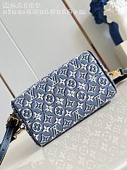LV Speedy Bandoulière 20 Monogram Embleme Bleu M2A187 - 20.5x13.5x12cm - 3