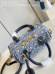 LV Speedy Bandoulière 20 Monogram Embleme Bleu M2A187 - 20.5x13.5x12cm - 2