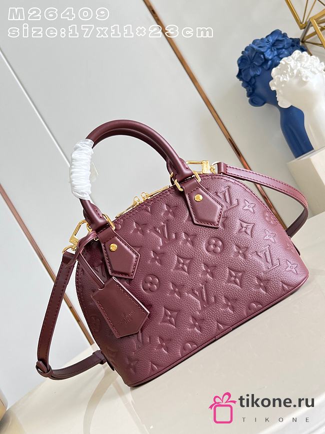 LV Alma BB Monogram Empreinte Garnet M2A399 - 23.5x17.5x11.5cm - 1