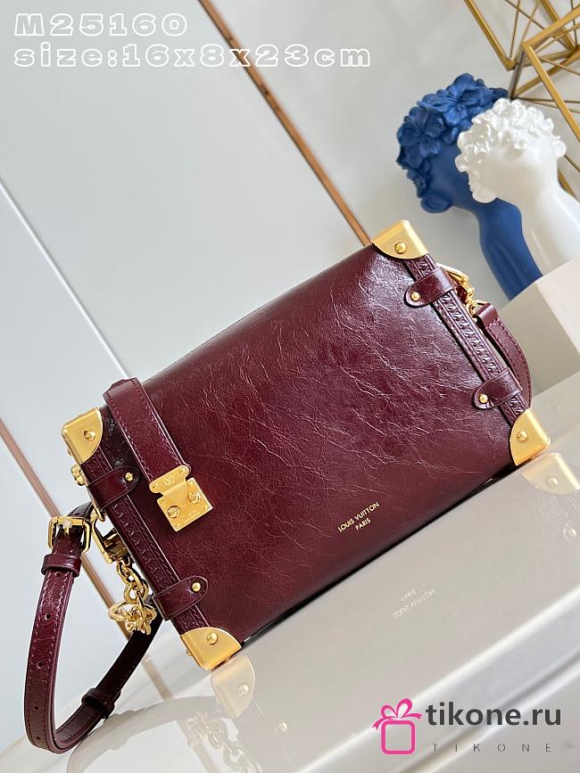 LV Side Trunk MM Saga Monogram Rouge M3A307 - 23.5x16x8.5cm - 1