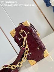 LV Side Trunk MM Saga Monogram Rouge M3A307 - 23.5x16x8.5cm - 3