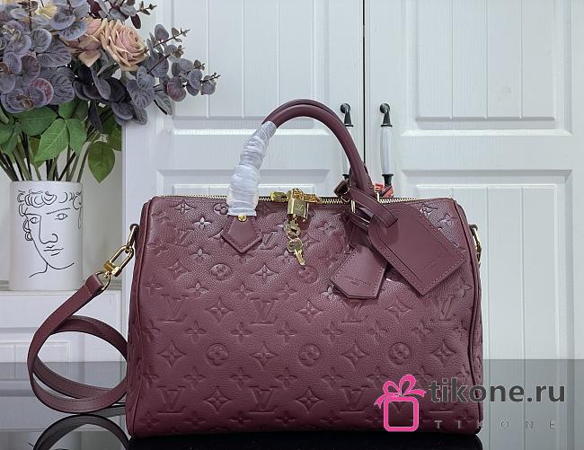  LV Speedy Soft 30 Monogram Empreinte Leather Garnet M2A400 - 30x21x17cm M2A400 - 1