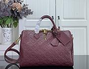  LV Speedy Soft 30 Monogram Empreinte Leather Garnet M2A400 - 30x21x17cm M2A400 - 1