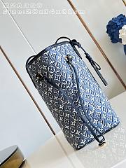 LV Neverfull MM Monogram Embleme Bleu M2A096 - 47x28x14cm - 4