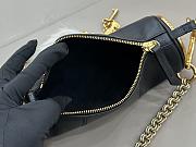 Chloe Chateau Treasure Shoulder Bag in Leather Black - 21x8cm - 4