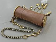 Chloe Chateau Treasure Shoulder Bag in Leather Beige - 21x8cm - 6