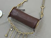Chloe Chateau Treasure Shoulder Bag in Leather Brown - 21x8cm - 4