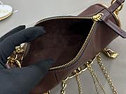 Chloe Chateau Treasure Shoulder Bag in Leather Brown - 21x8cm - 2