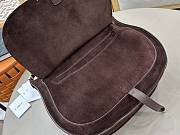 Chloe Marcie Shoulder Bag in Suede Leather Chocolate - 37x25x9.5cm - 4