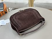 Chloe Marcie Shoulder Bag in Suede Leather Chocolate - 37x25x9.5cm - 5