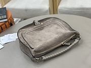 Chloe Marcie Shoulder Bag in Suede Leather Gray - 37x25x9.5cm - 5