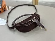 Chloe Mni Marcie Shoulder Bag in Suede Leather Chocolate - 25x15x7cm - 2